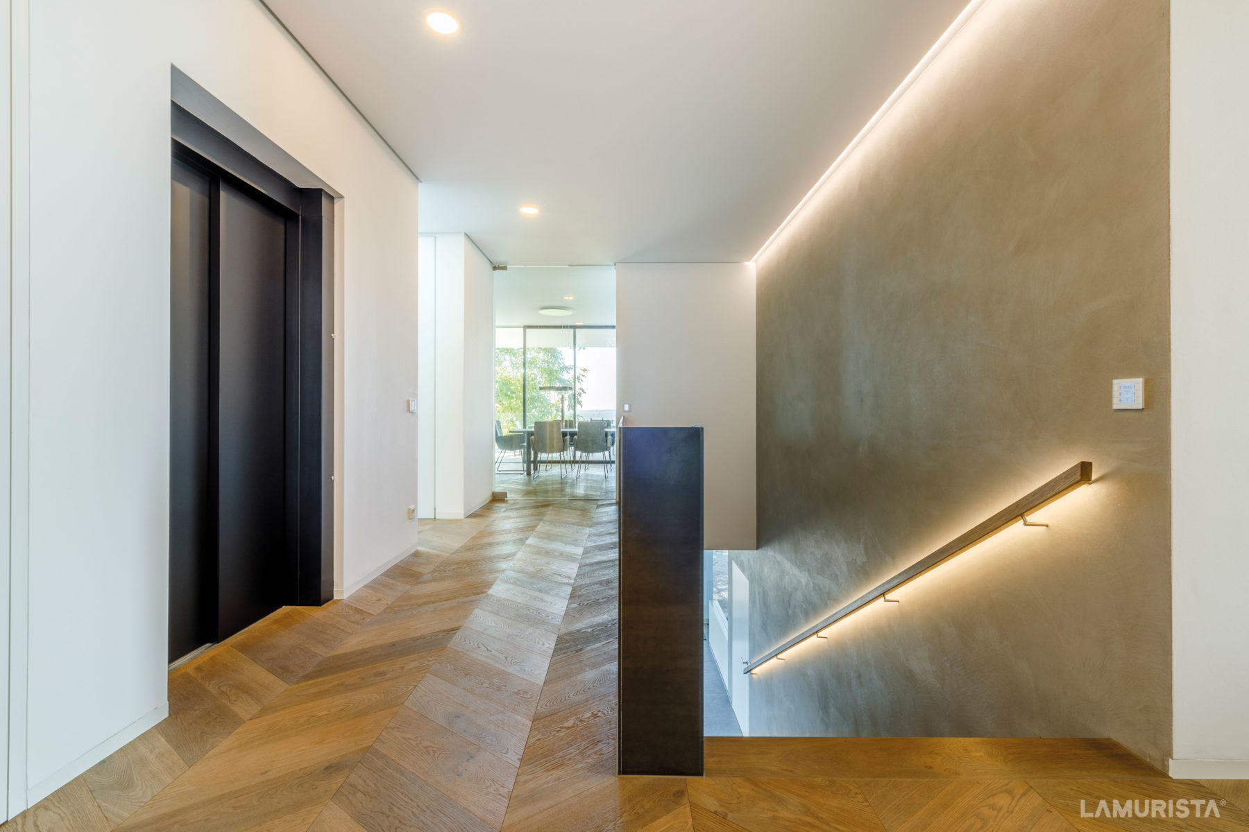 Fugenlos beschichtete Treppe